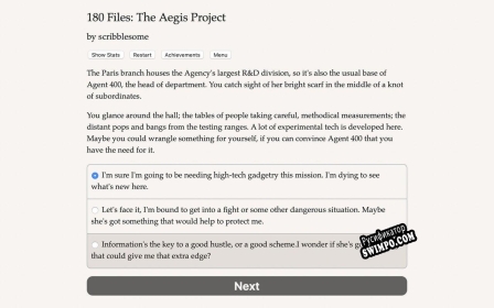 Русификатор для 180 Files The Aegis Project