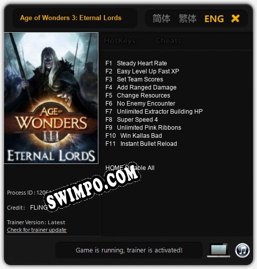 Age of Wonders 3: Eternal Lords: Читы, Трейнер +11 [FLiNG]