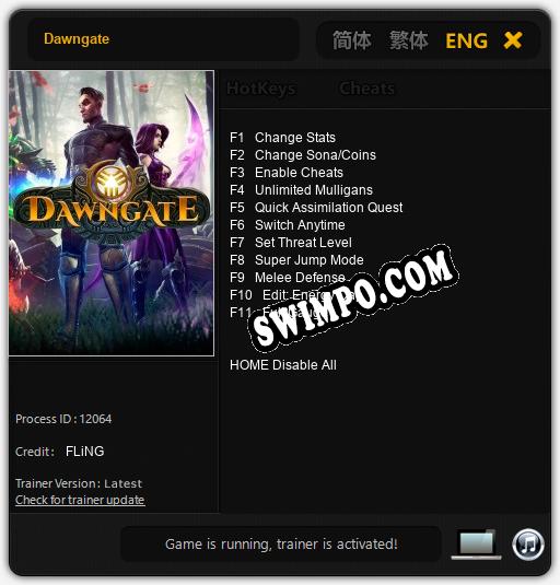Dawngate: ТРЕЙНЕР И ЧИТЫ (V1.0.93)