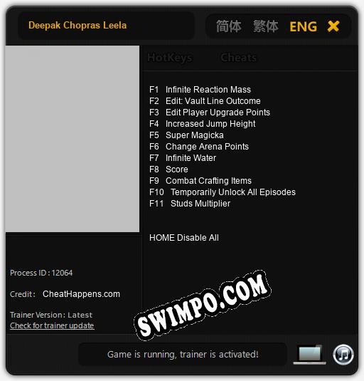 Deepak Chopras Leela: ТРЕЙНЕР И ЧИТЫ (V1.0.18)