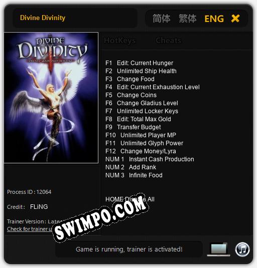 Divine Divinity: Читы, Трейнер +15 [FLiNG]