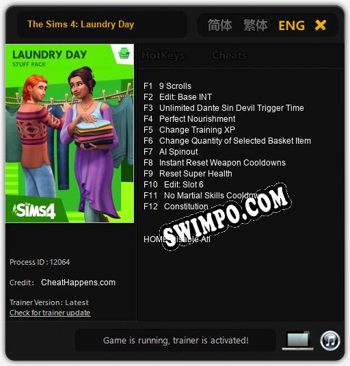 The Sims 4: Laundry Day: Читы, Трейнер +12 [CheatHappens.com]