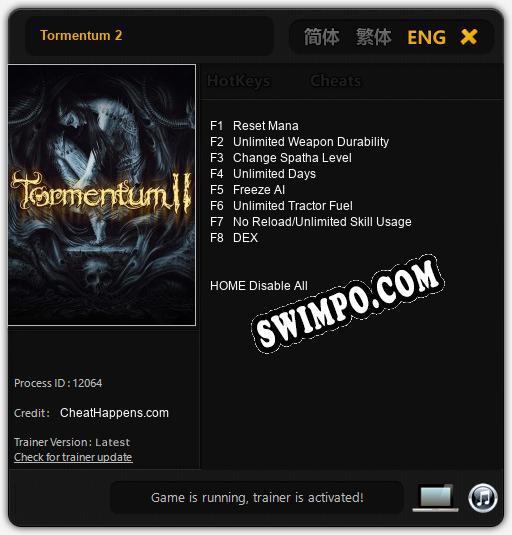 Tormentum 2: ТРЕЙНЕР И ЧИТЫ (V1.0.68)