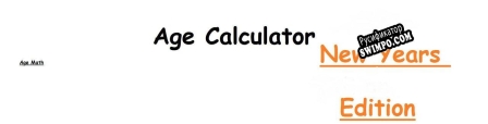 Русификатор для Age Calculator (New Years Edition)