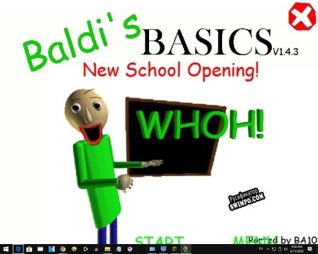 Русификатор для Baldis Basics New Opening School (1.4.3 Port)