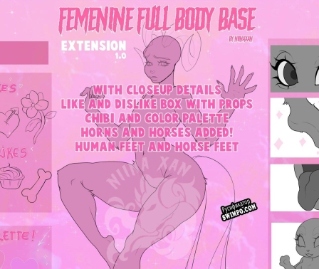 Русификатор для Femenine Full body EXTENSION ♥ FURRY Base