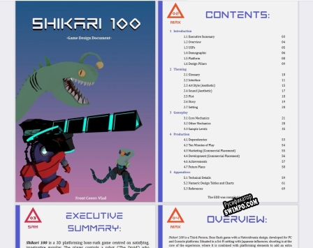 Русификатор для Shikari 100 game design document