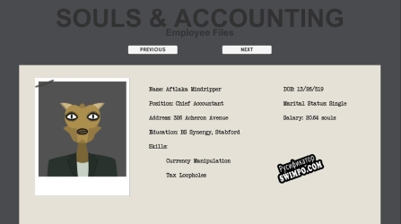 Русификатор для Souls  Accounting Employee Files