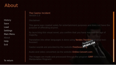 Русификатор для The Casino Incident
