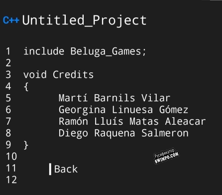 Русификатор для Untitled Project (Ramon Matas)