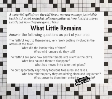Русификатор для What Little Remains (Crossword Dungeon)