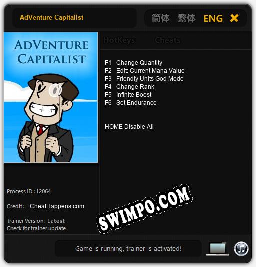 AdVenture Capitalist: Трейнер +6 [v1.6]