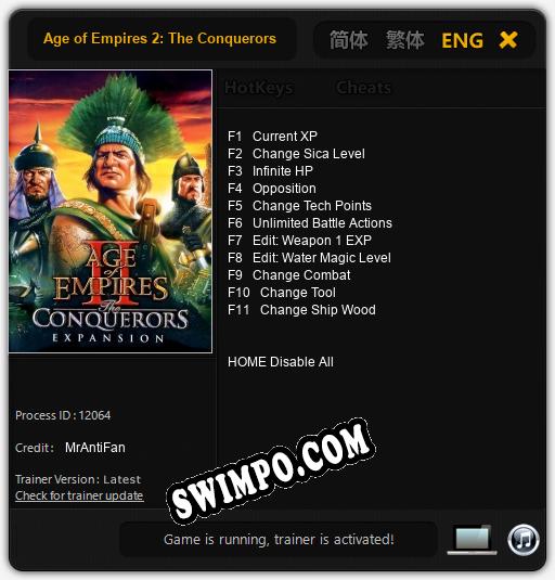 Age of Empires 2: The Conquerors: Читы, Трейнер +11 [MrAntiFan]