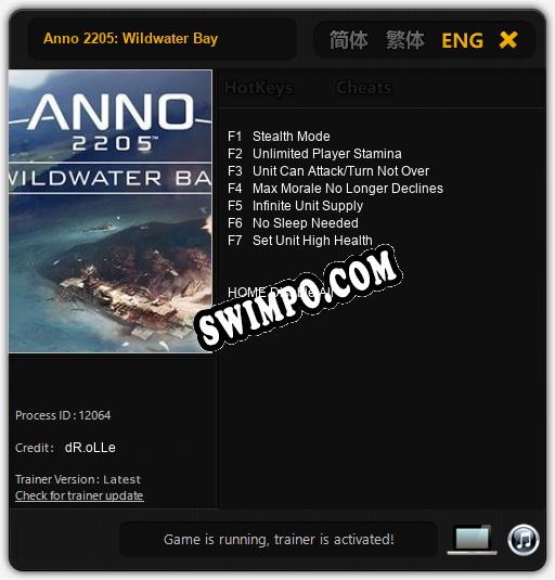 Anno 2205: Wildwater Bay: ТРЕЙНЕР И ЧИТЫ (V1.0.18)