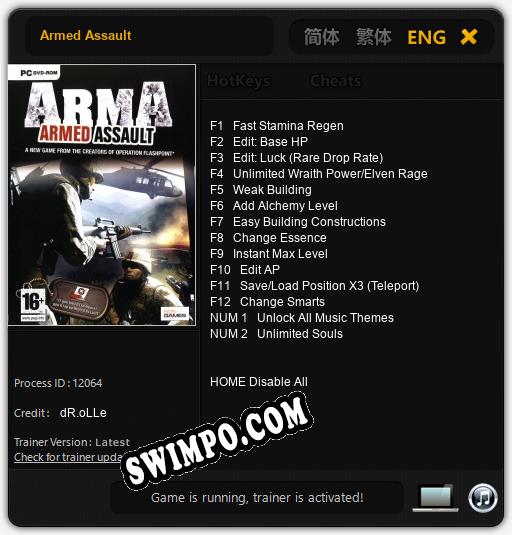 Armed Assault: Трейнер +14 [v1.6]