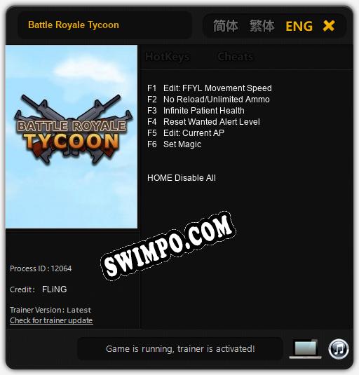 Battle Royale Tycoon: Читы, Трейнер +6 [FLiNG]