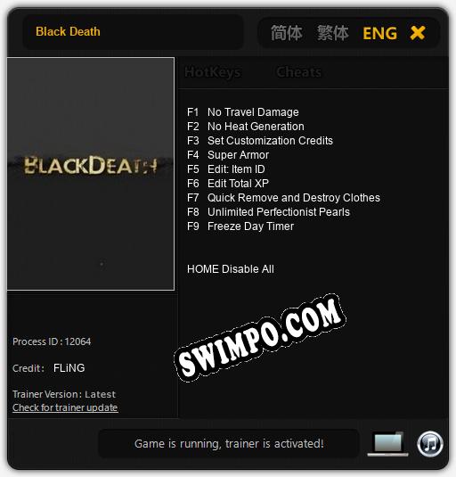 Black Death: ТРЕЙНЕР И ЧИТЫ (V1.0.55)