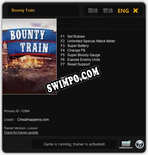 Bounty Train: ТРЕЙНЕР И ЧИТЫ (V1.0.16)