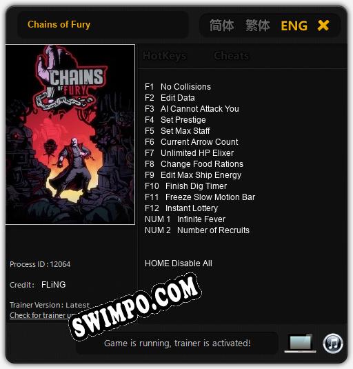 Chains of Fury: Читы, Трейнер +14 [FLiNG]