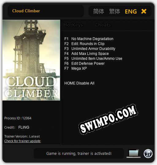 Cloud Climber: ТРЕЙНЕР И ЧИТЫ (V1.0.35)