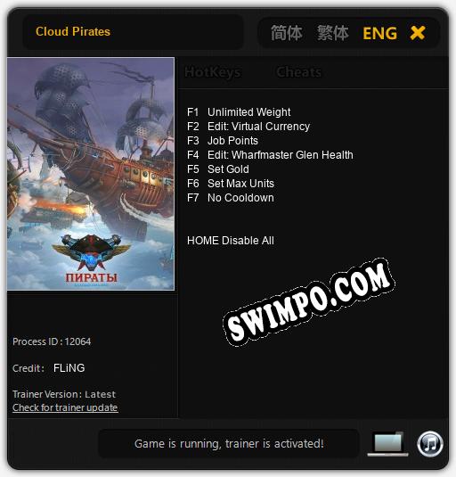 Cloud Pirates: Трейнер +7 [v1.7]