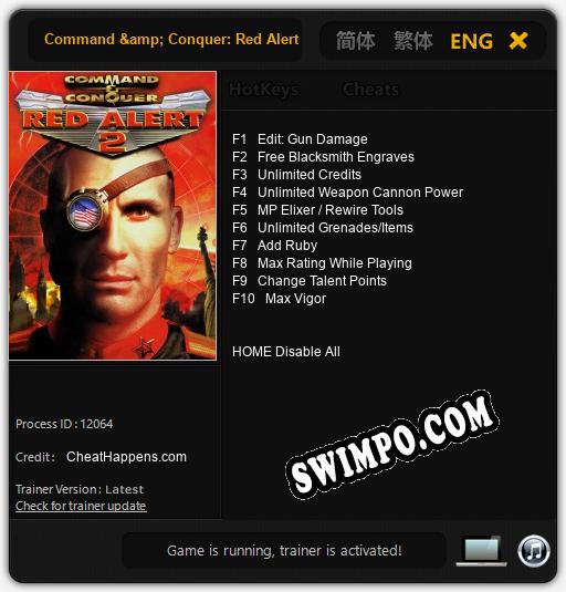 Command & Conquer: Red Alert 2: Трейнер +10 [v1.4]