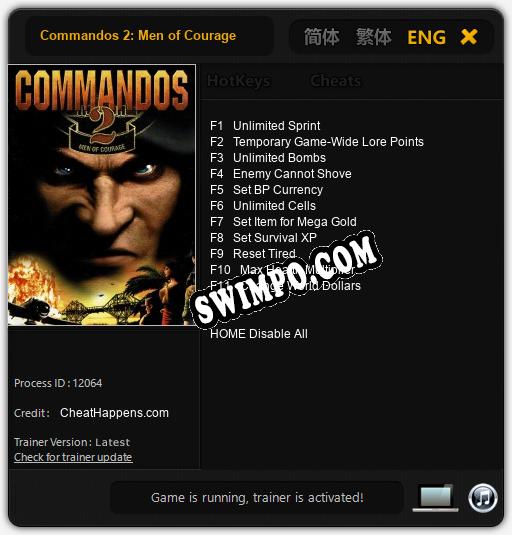 Commandos 2: Men of Courage: Читы, Трейнер +11 [CheatHappens.com]