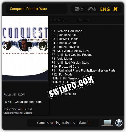 Conquest: Frontier Wars: Читы, Трейнер +14 [CheatHappens.com]