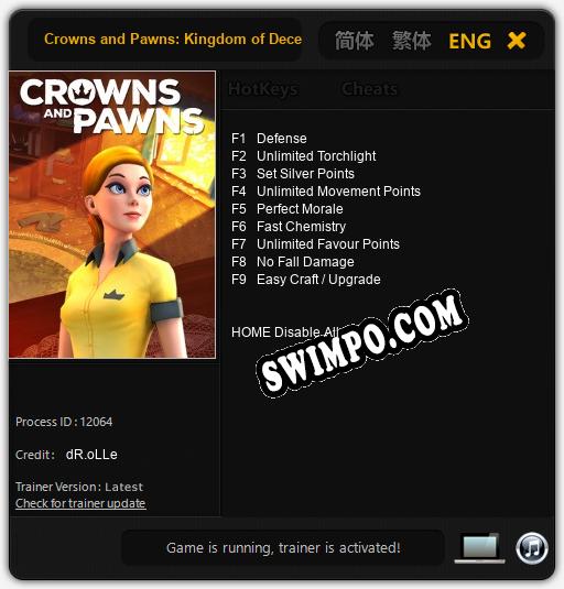 Crowns and Pawns: Kingdom of Deceit: Читы, Трейнер +9 [dR.oLLe]