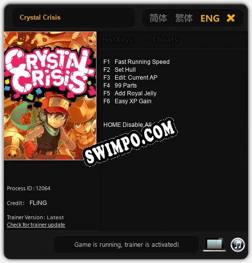 Трейнер для Crystal Crisis [v1.0.7]
