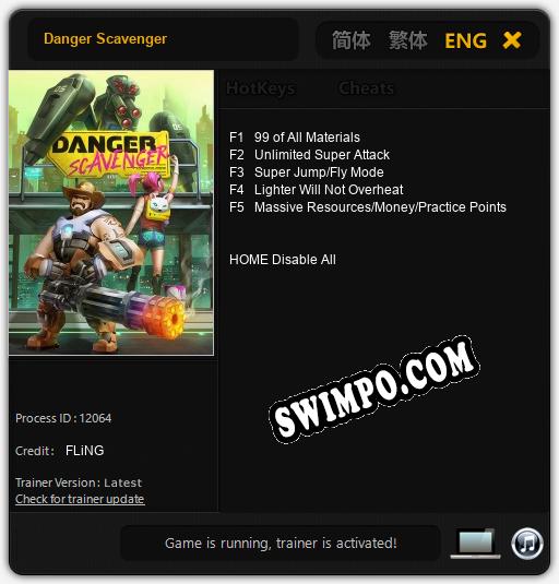 Трейнер для Danger Scavenger [v1.0.2]