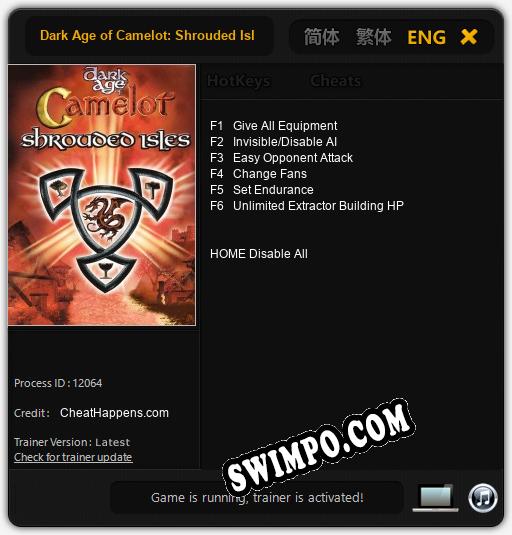 Dark Age of Camelot: Shrouded Isles: Трейнер +6 [v1.2]