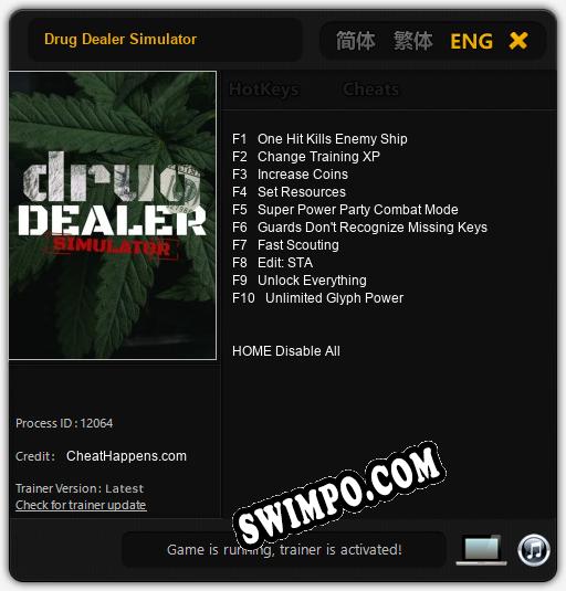 Drug Dealer Simulator: Читы, Трейнер +10 [CheatHappens.com]