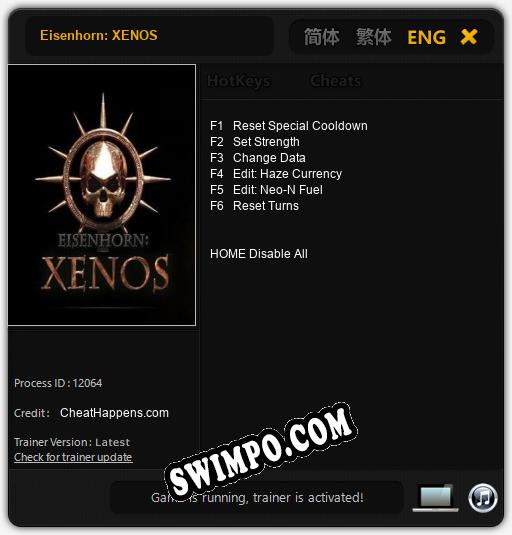 Трейнер для Eisenhorn: XENOS [v1.0.3]