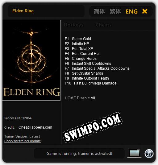 Elden Ring: Трейнер +10 [v1.9]
