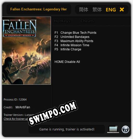 Fallen Enchantress: Legendary Heroes: Трейнер +5 [v1.1]