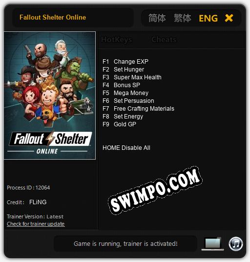 Fallout Shelter Online: ТРЕЙНЕР И ЧИТЫ (V1.0.90)