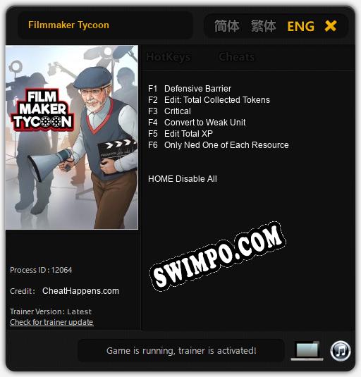 Filmmaker Tycoon: Читы, Трейнер +6 [CheatHappens.com]