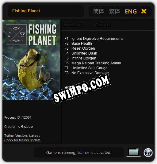 Трейнер для Fishing Planet [v1.0.3]