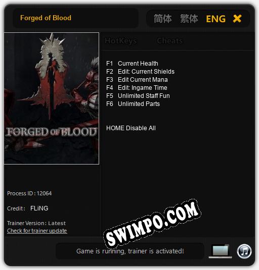 Трейнер для Forged of Blood [v1.0.4]