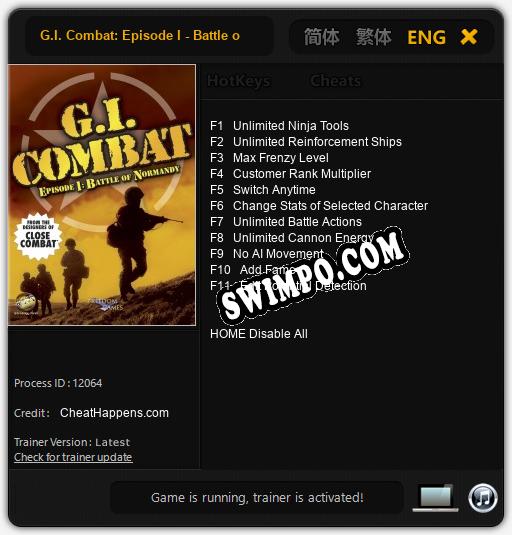 G.I. Combat: Episode I - Battle of Normandy: ТРЕЙНЕР И ЧИТЫ (V1.0.47)