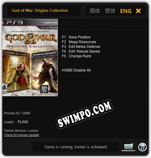 God of War: Origins Collection: Трейнер +5 [v1.8]