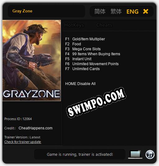 Gray Zone: Читы, Трейнер +7 [CheatHappens.com]