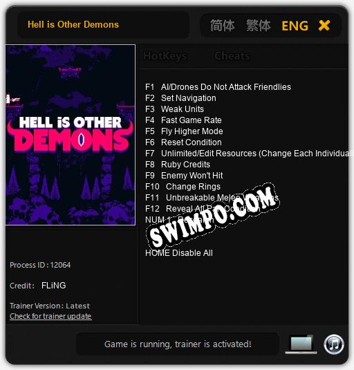 Hell is Other Demons: Трейнер +13 [v1.4]