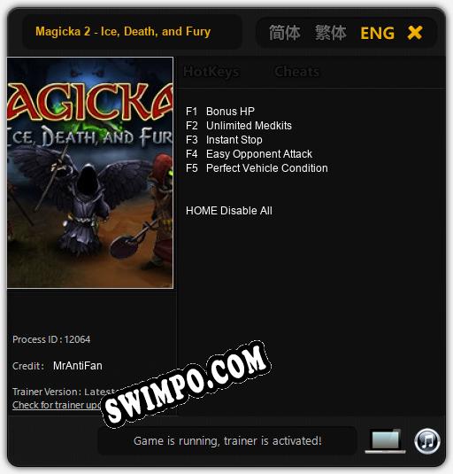 Magicka 2 - Ice, Death, and Fury: Читы, Трейнер +5 [MrAntiFan]