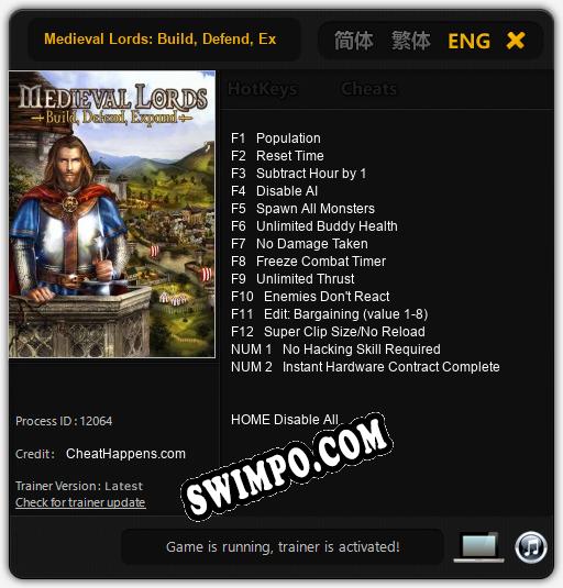 Medieval Lords: Build, Defend, Expand: ТРЕЙНЕР И ЧИТЫ (V1.0.16)