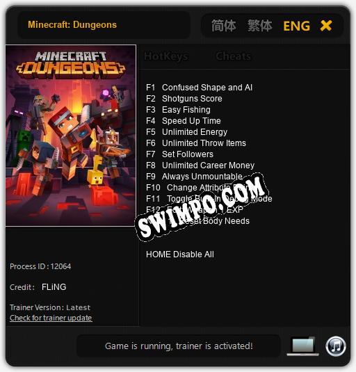 Minecraft: Dungeons: Трейнер +13 [v1.4]