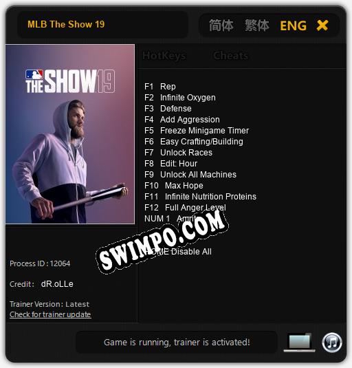 Трейнер для MLB The Show 19 [v1.0.3]