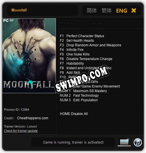 Moonfall: Трейнер +15 [v1.6]