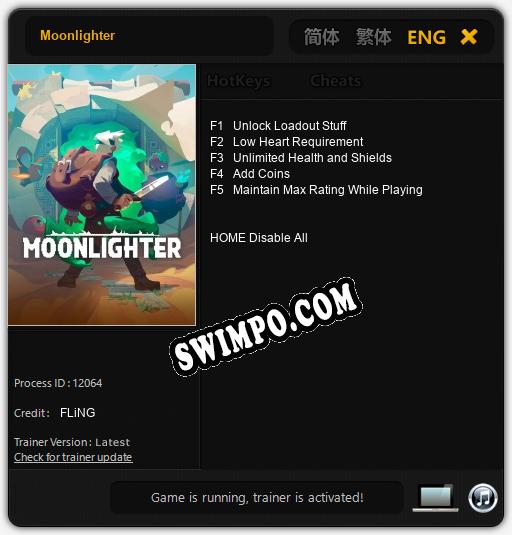 Moonlighter: ТРЕЙНЕР И ЧИТЫ (V1.0.63)